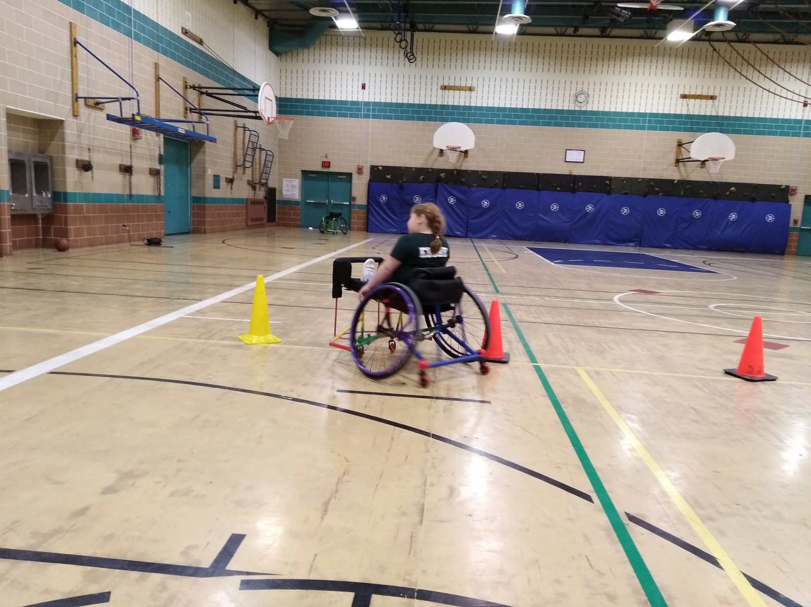 Basketball with the new wheelchair