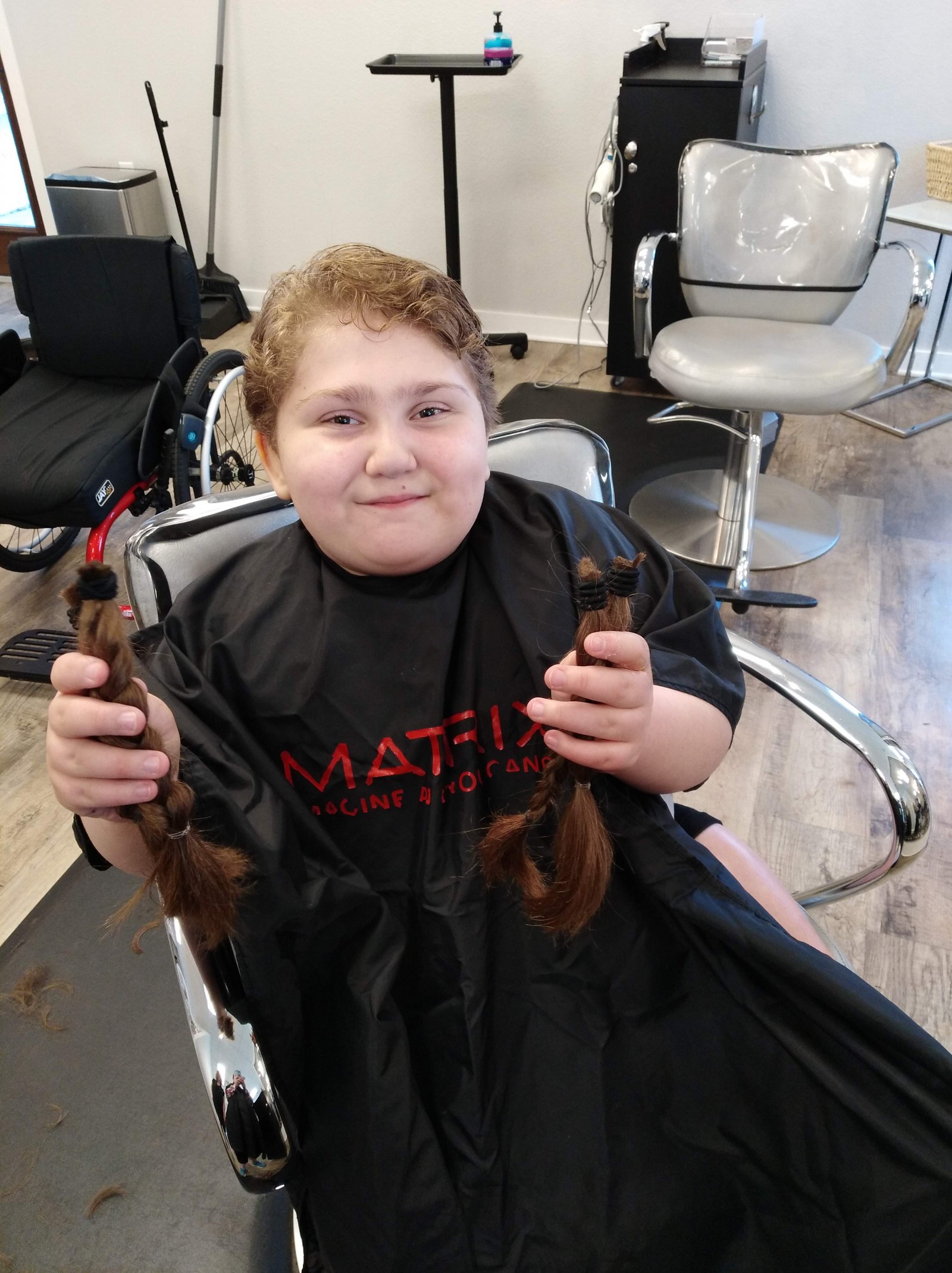 Haircut and donation